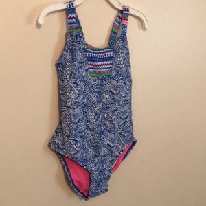 Limited Too Girls one piece swimwear 6 X Paisley